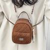 2025 Autumn New Diamond Chain Backpack Women's Fashion Niche Leisure Korean Version Student Shopping Travel Backpack