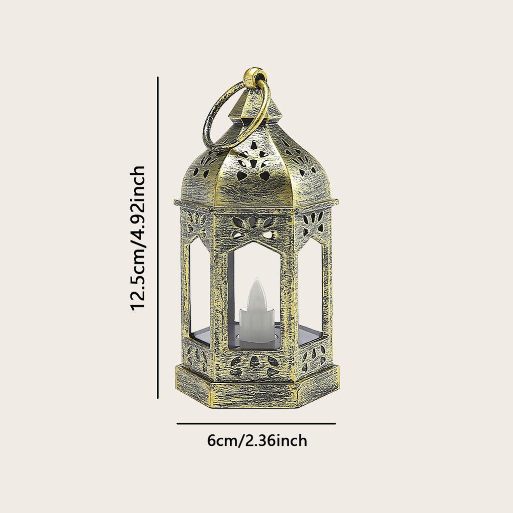 1PC - European Vintage Plastic Lamp Creative Electronic Candlestick Decorative Ornament