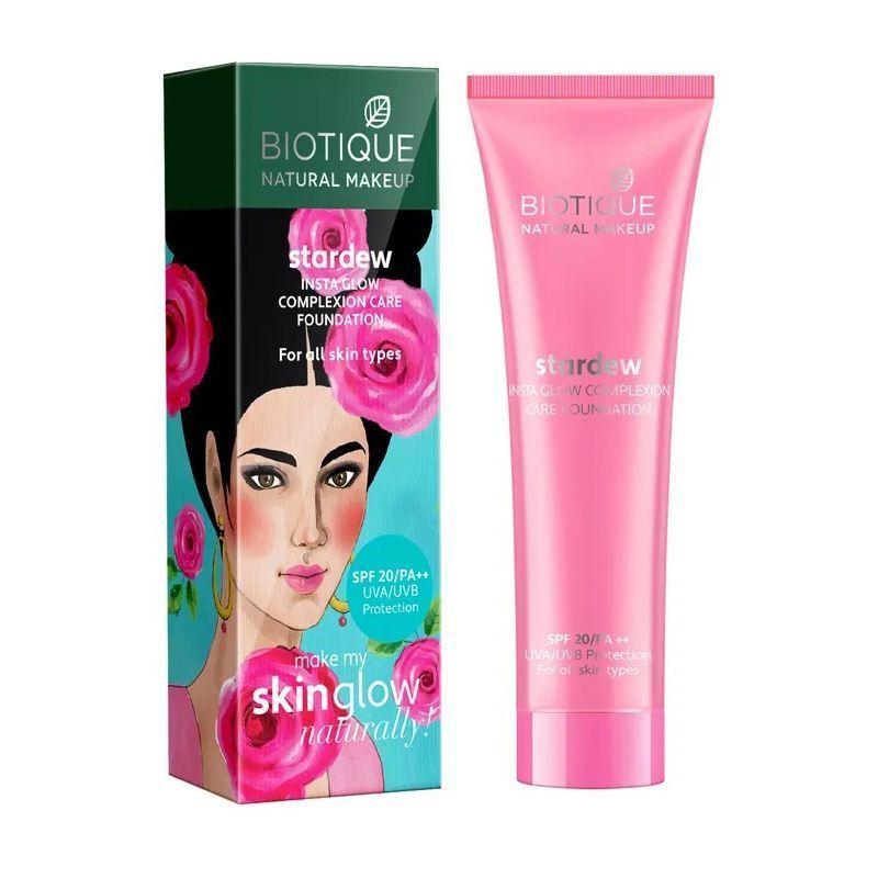 Тональный крем с SPF 20: оттенок Бисквит (30 мл), Stardew Insta Glow Complexion Care Foundation SPF 20 Biscuit,  Biotique