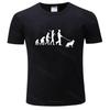 Mens Short Sleeve T Shirt Evolution German Shepherd T Shirt Shubuzhi Top Tees Cotton T-shirt Fashion Tee-shirt Male Summer Tops