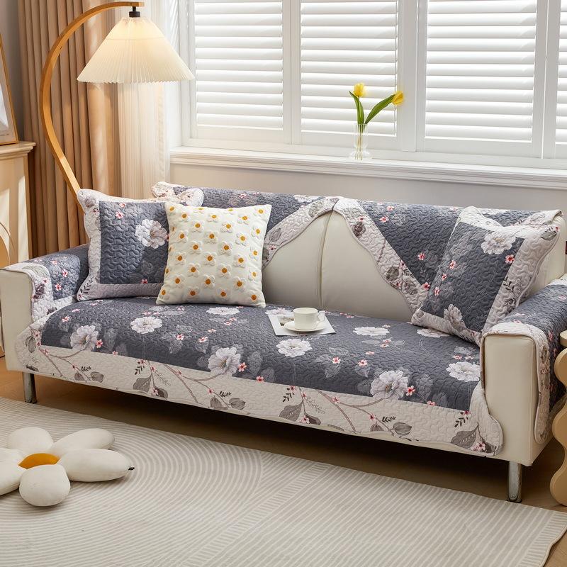 Four Seasons Universal Sofa Cushion Cotton Fabric Cushion Cotton Nordic Simple Modern Non-slip Wash Sofa Cover Towel