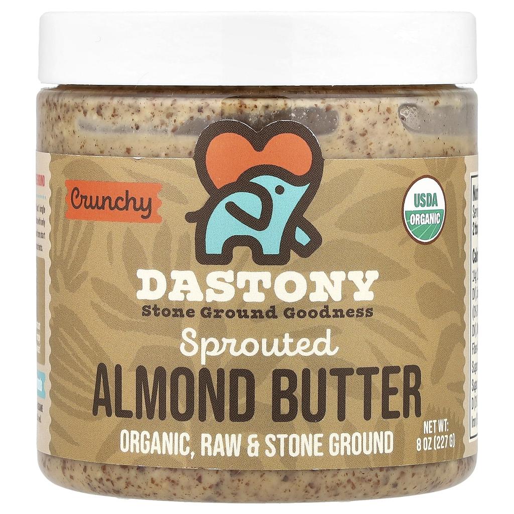 Dastony, Sprouted Almond Butter, Crunch, 8 oz (227 g)