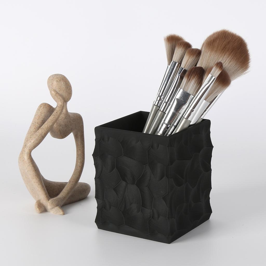 1 Piece Obsidian Pen Holder, Office And Home Desktop Storage Box, Multifunctional Desktop Organizer.