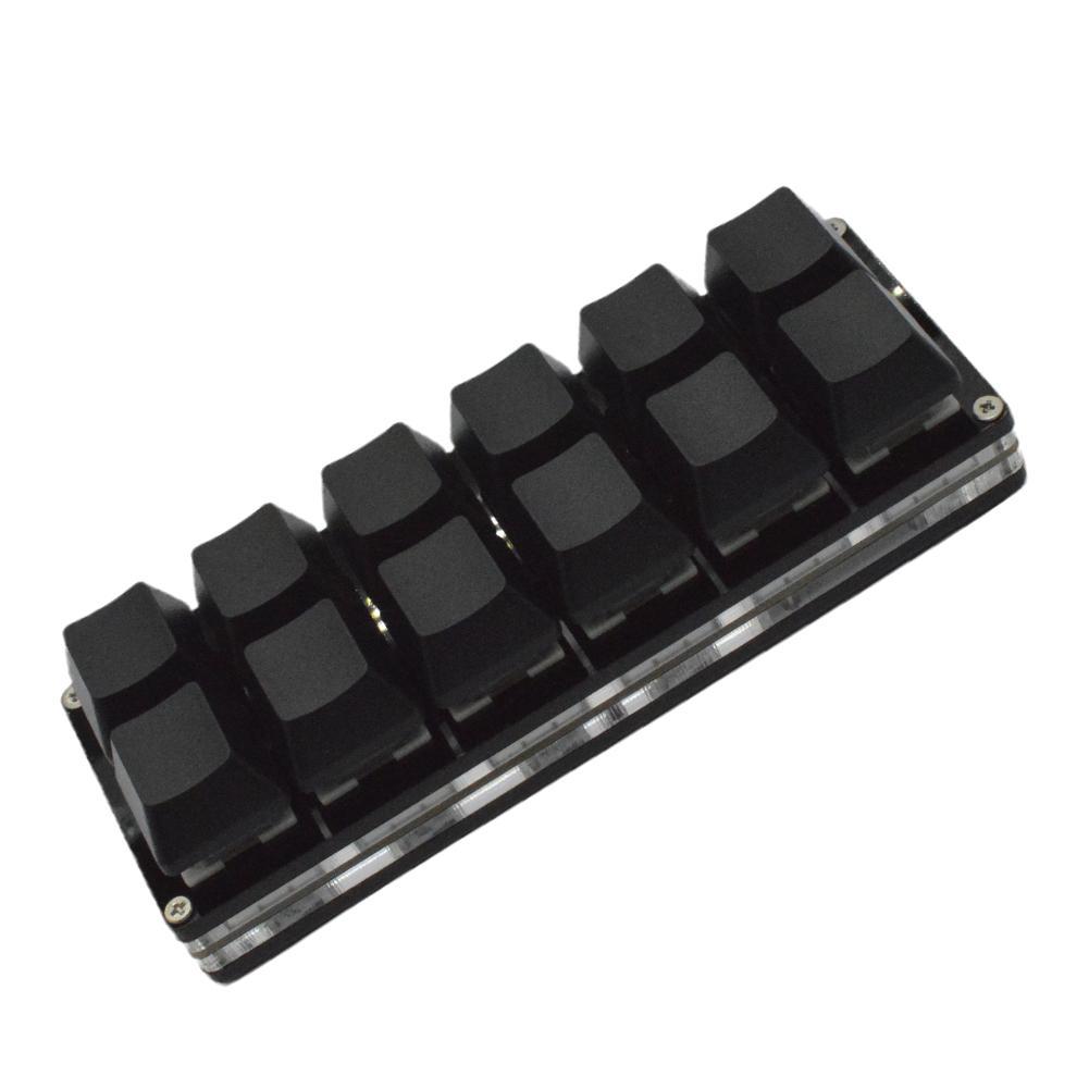 Black Red Axis 12 Keys Small Keyboard Mini Keyboard Copy Key Custom SayoDevice Shortcuts One Pa S3Y5
