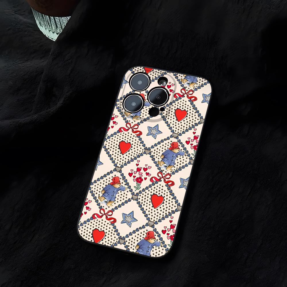 Cute P-PaddingtonS BearS Phone Case Funda For Iphone 14 17 13 15 11 16ProMax 12 Pro Max Mini Xr Xs X 7 8 Plus Covers