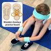 Доска для практики завязывания шнурков Деревянные плоские кроссовки Дошкольное развивающее устройство для шнуровки обуви для детей Раннее развитие Шнуровка обуви