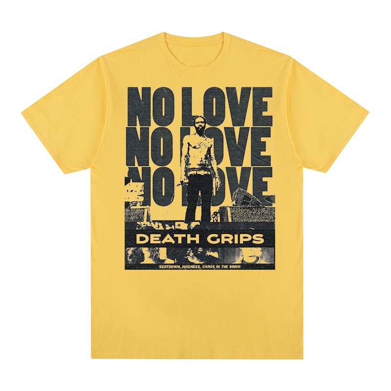 Death Grips No Love Vintage Tshirt Hip Hop Rap Rock Punk Cotton Men T shirt New Tee Tshirt Womens Tops