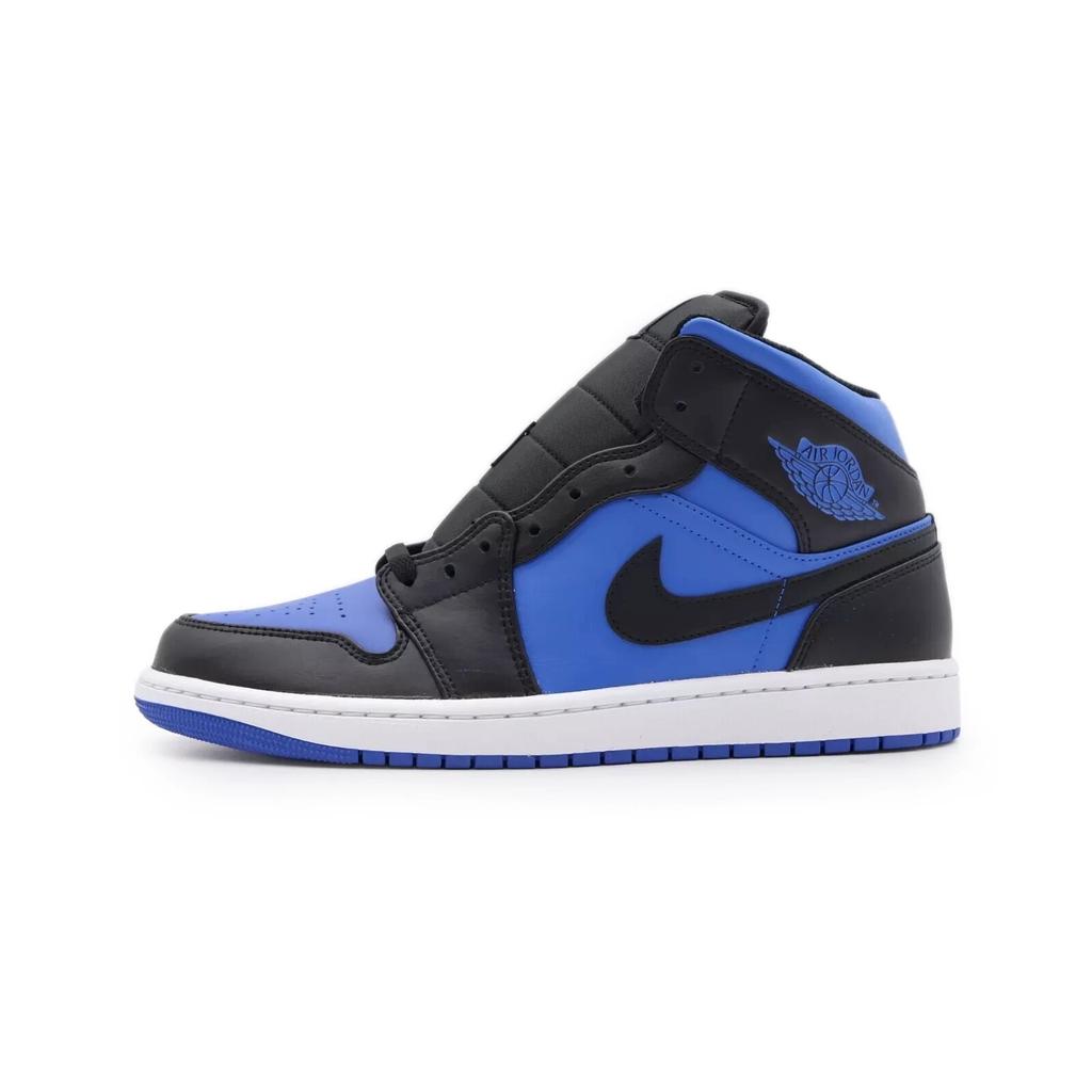 DQ8426-042 Nike Air Jordan 1 Mid Черный Белый Королевский Синий (Мужской)