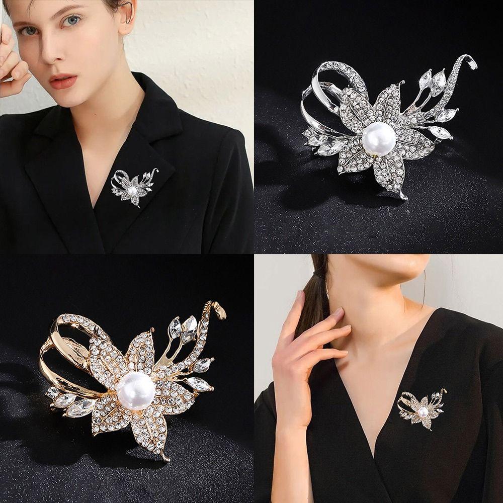 Jewelry Gifts Lapel Pins Flowers Badge Sweater Brooch Elegant Brooch Pins Women