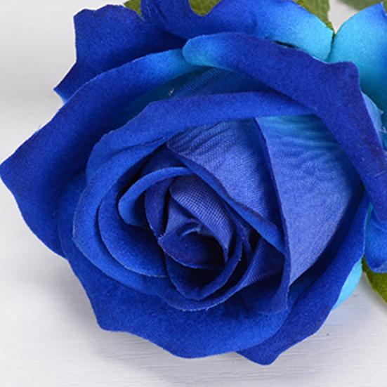 5 шт. Искусственные красные розы Имитация цветов с гибкими стеблями Реалистичные