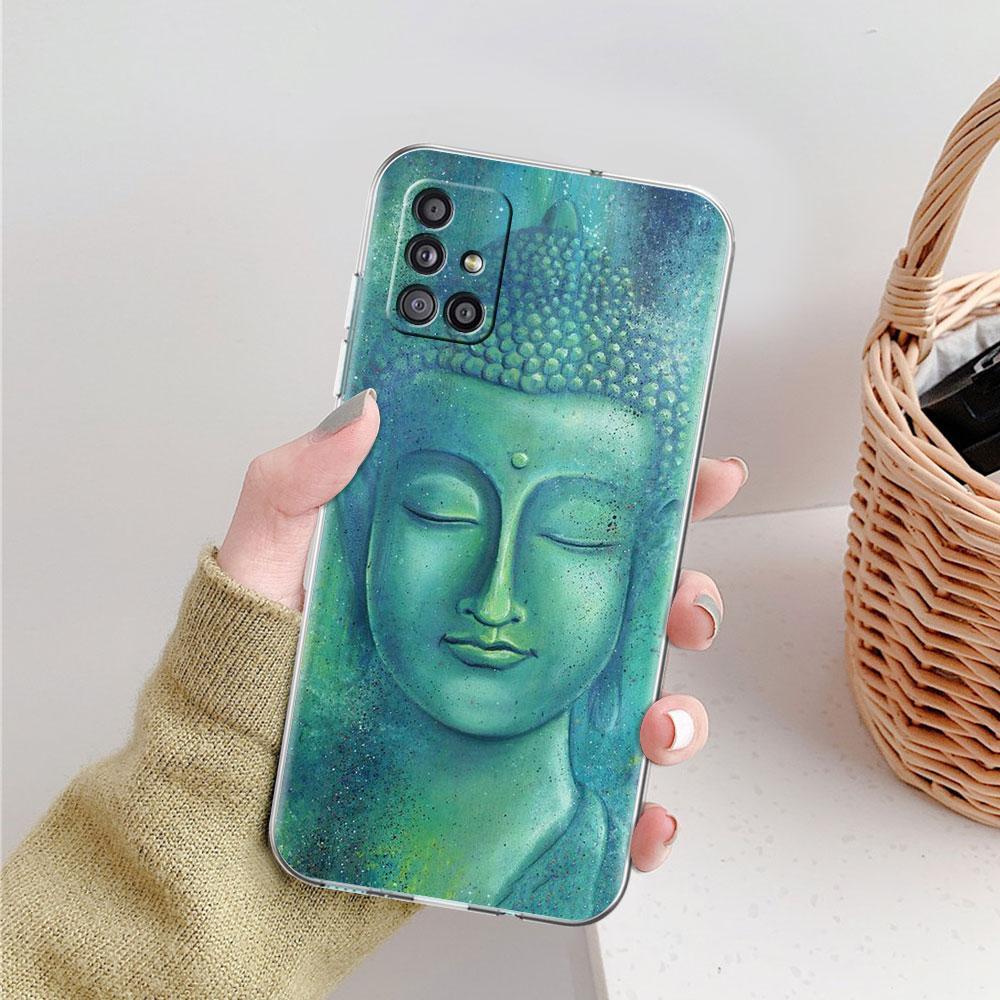 Прозрачный чехол Будды для Samsung Galaxy A51 A71 A21s A31 A12 A32 5G A21 EU A52 4G A41 A11 A22 TPU чехол для телефона