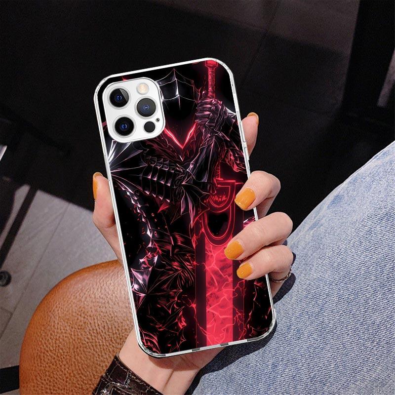 Чехол для телефона с принтом аниме G-Guts B-Berserks для iPhone 17 Air 16 Pro Max 16E 15 + 14 Plus 11 12 13 Mini 7 8 SE Подарок Чехол Fundas