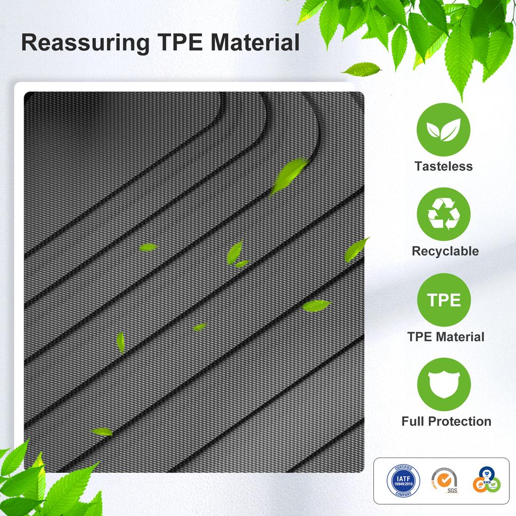 Smabee Left Drive for Honda Civic Sedan 10th Gen 2016-2020 Car Floor Mats Cargo Liner Trunk Pad TPE All Weather Accessories