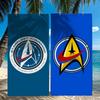 Полотенце S-Star T-TrekS Командование Звездного Флота Быстросохнущие Пляжные Полотенца Подходят Для Бассейнов Кемпинга Йоги И Тренажерного Зала