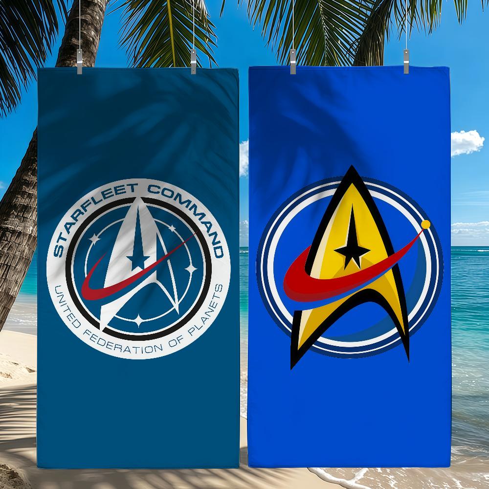 Полотенце S-Star T-TrekS Командование Звездного Флота Быстросохнущие Пляжные Полотенца Подходят Для Бассейнов Кемпинга Йоги И Тренажерного Зала