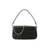MICHAEL KORS PARKER Solid Color Retro Commuting Flip Chain Artificial Leather Underarm Bag Shoulder Bag Medium Women's Black