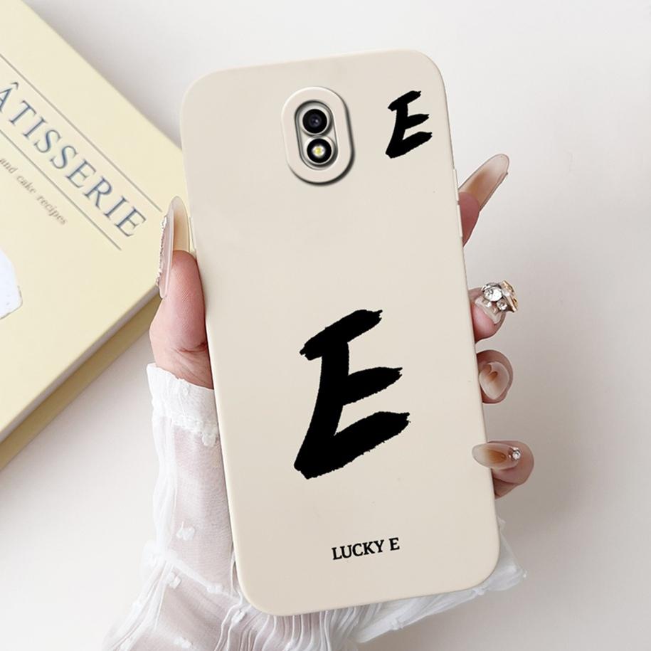 For Samsung Galaxy J7 2017 Case J730F Cover Lucky Letters Soft Silicone Protective Cover For Samsung J3 J5 Pro 2017 J7Pro Bumper