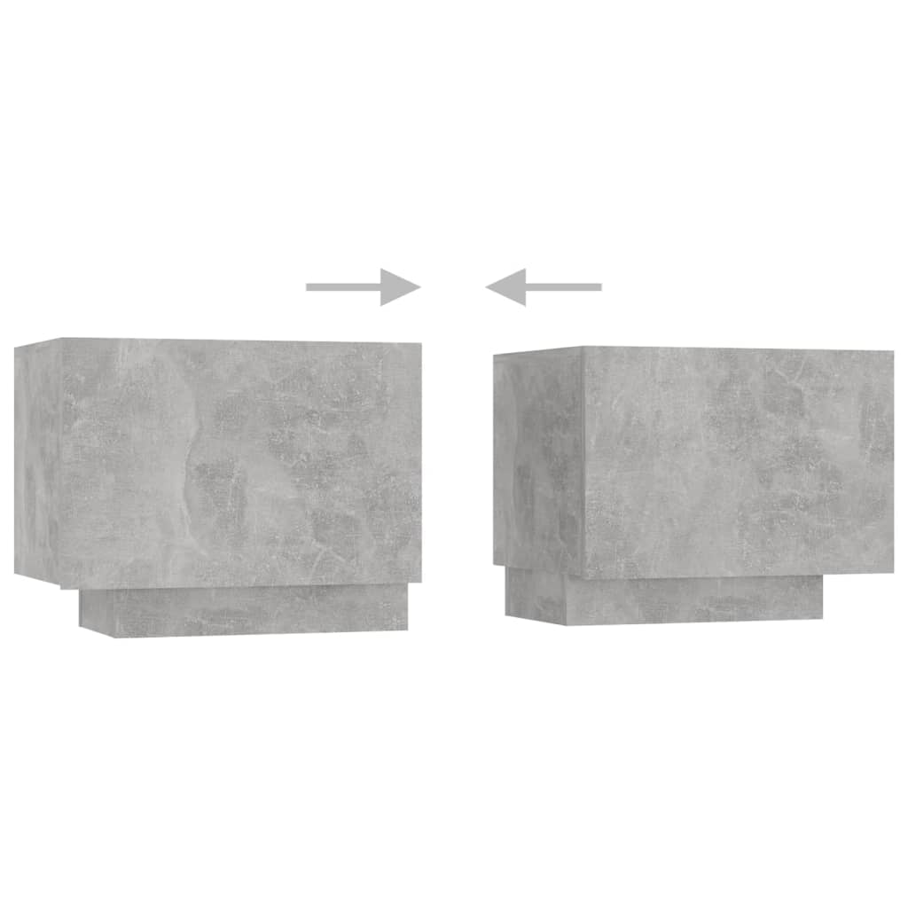 Vidaxl Szafka Pod Tv Z Oświetleniem Led, Szarość Betonu, 300X35X40 Cm