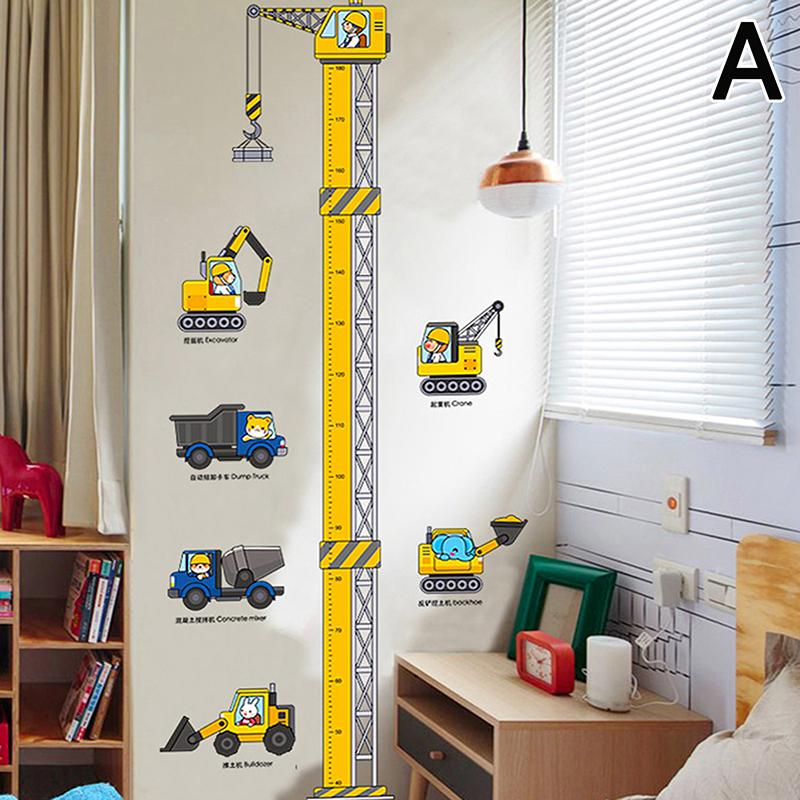 Мультяшные животные Измеритель роста Наклейка на стену Динозавр Панда Наклейка на стену для детской комнаты Детская Измерительная линейка роста Таблица роста