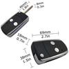 Meliore Универсальный складной ключ Toyota Car Keyless Smart Key Blank Key 2 Button Key Case Hiace Alphard Noah Voxy Estima Prius Внешний совместимый