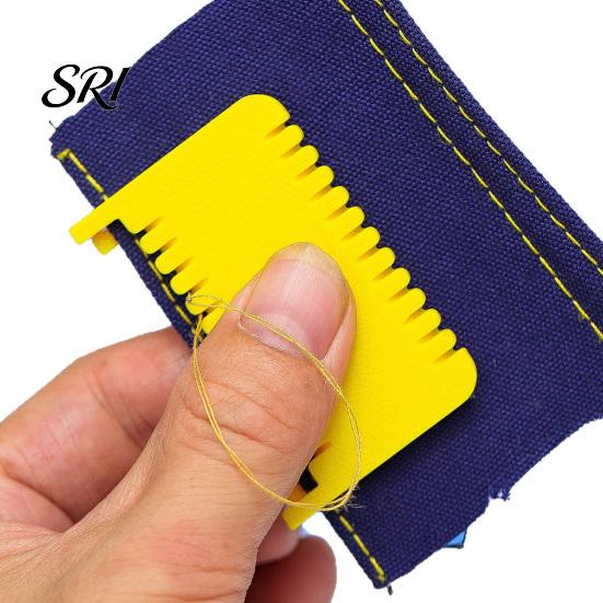 Edge Seam Guide Clip-On Sewing Ruler Stitch Lock And Gauge Quilting Template with Clip 1.5mm 2mm 3mm 4mm Spacing Hand Tool for Even Stitches Alignment