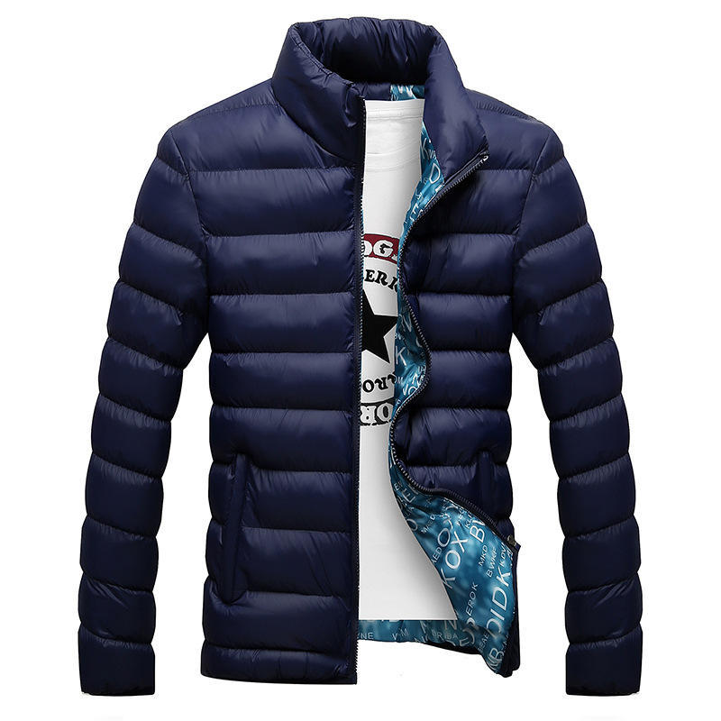 Cotton-padded Men's Light and Thickened Men's Down Cotton-padded Warm and Slim Jacket