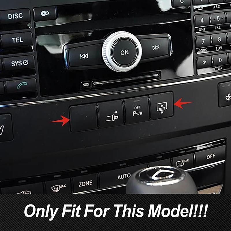 Накладка на кнопку панели CD консоли автомобиля с блестками для Mercedes Benz E Class Coupe W207 C207 2010-2016 Наклейка на аксессуары для интерьера