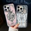 Роскошный Ретро Чехол для Телефона Ангел Амур Для iPhone 17 16e 16 15 14 13 12 11mini Pro Max X XR XSMAX 8 Air Plus Прозрачный Чехол