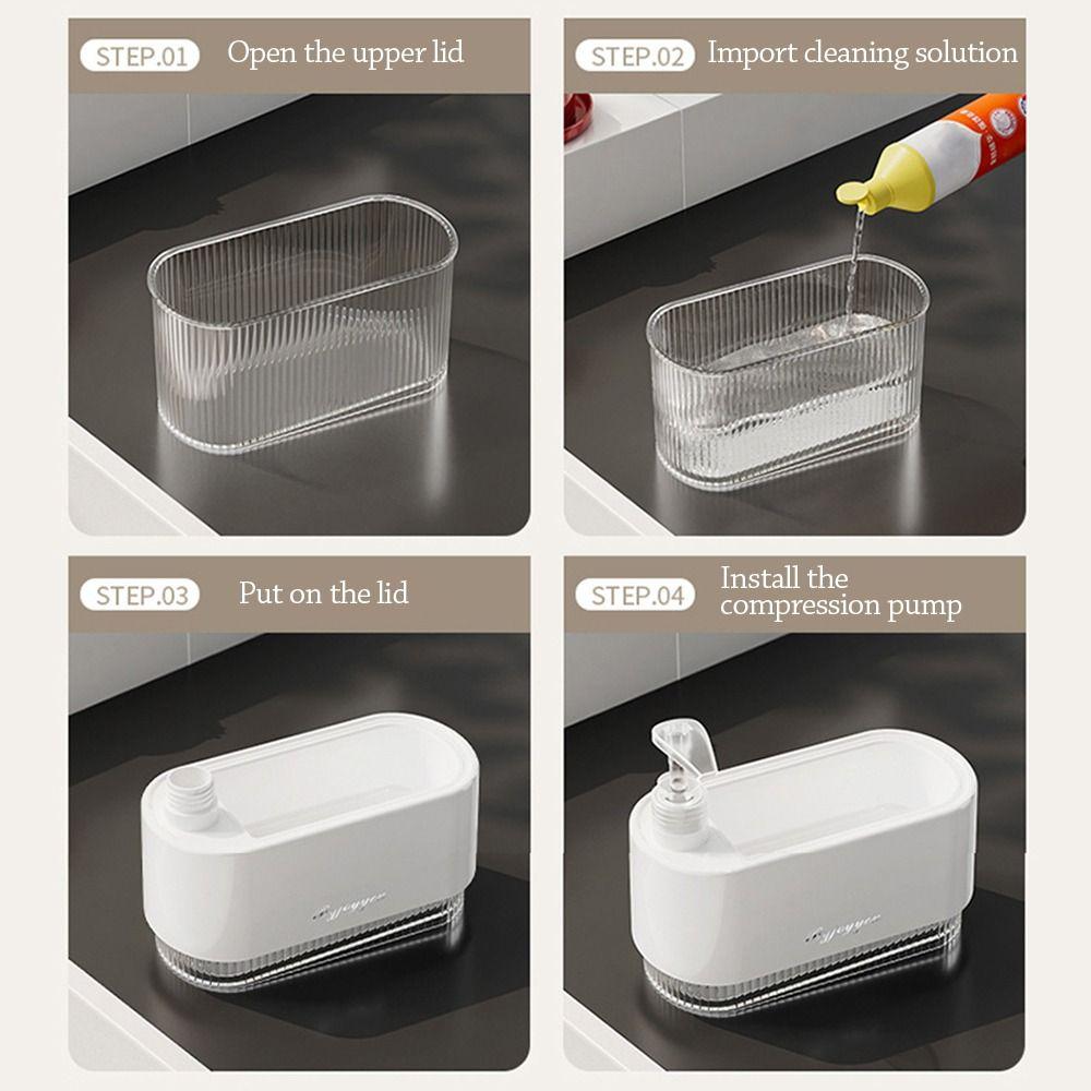 Press Type Detergent Bottle 650ML Hand Sanitizer Dispenser Durable Soap Dispenser Household