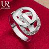 925 Sterling Silver O-round AAA Zircon Ring Fashionable Wedding Jewelry