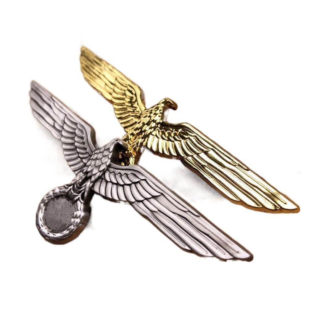 3D рельефная брошь-булавка ретро-эмблема с крыльями орла портативный немецкий орел металлический значок универсальный