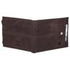 Leather Wallet for Men Ultra Strong Stitching Handcrafted Zip Wallet with 9 Card Slots 2 ID Slots (Dark Brown Hunter)