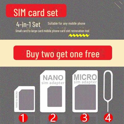 Держатель лотка SIM-карты 4-в-1 и штифт для извлечения для мобильных телефонов