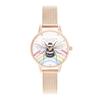 Authorized Distributor Olivia Burton Watch Ladies OB16WL90 Illustrated Animals Rainbow Bee Rose Gold Mesh 30mm [OLIVIA BURTON]
