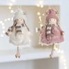 Antler Plush Doll Pendant Angel Christmas Tree Pendant Cute Christmas Plush Girls Pendant  New Year