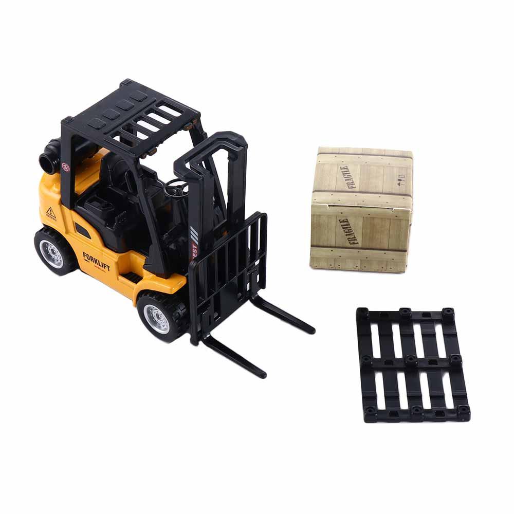 Car Play Toy Vehicle Set Toy Vehicle Construction Vehicles Die-Lite Model Forklift Friction Toy Pallet Interactive Toy
