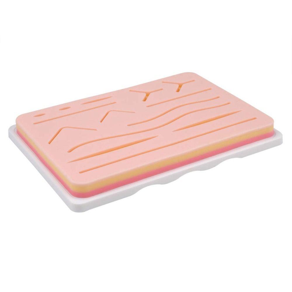 Long-lasting Mesh Suture Practice Pad 14 Wounds Training Skin Model Stitching Pad Practice