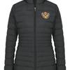 Женская пуховая куртка Polo Ralph Lauren с вышитым логотипом, воротником-стойкой и длинными рукавами, верхняя одежда 211782401-001