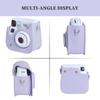 Защитный чехол RIEIBI из искусственной кожи для камеры Fujifilm Instax Instax Mini, регулируемый наплечный чехол для камеры Instax Mini SE/7+ - ремень, чехол для SE/7+,