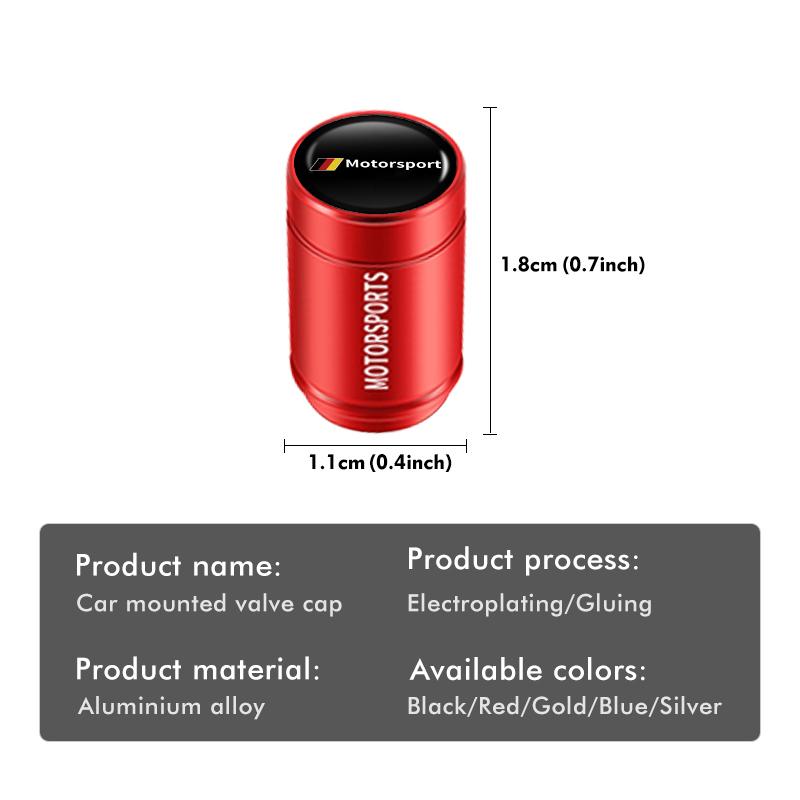 BLS1 Aluminium Car Wheel Tire Valve Air Caps Stem Cover Dustproof For BMW E84 E87 E90 E91 E92 E93 F10 F20 F30 F40 F15 F25 F26