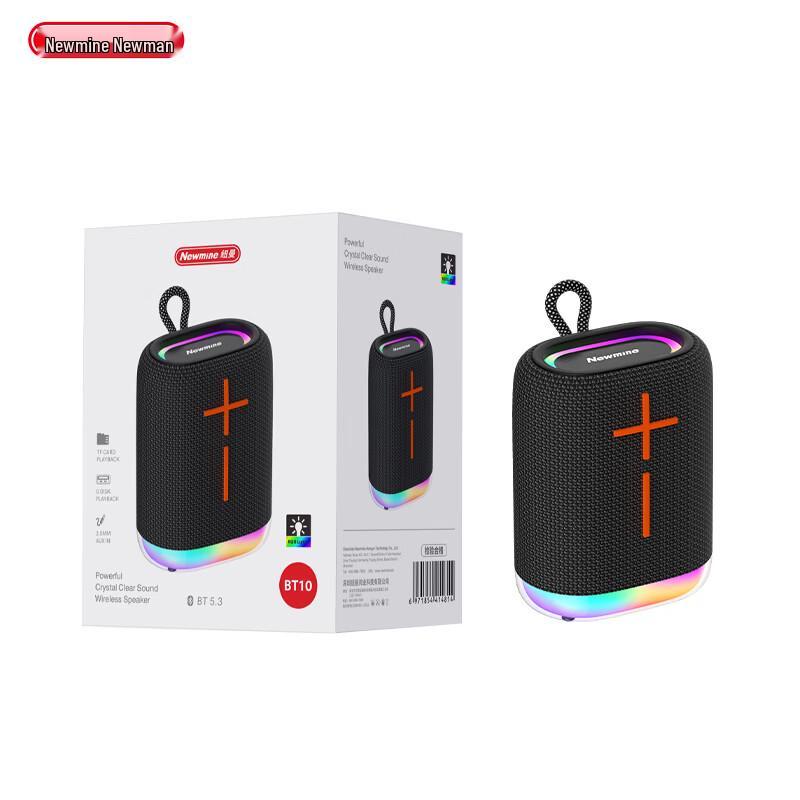 Портативная беспроводная Bluetooth-колонка Newmine BT10, штекер CN (адаптер в комплекте)