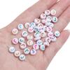 500G Acrylic Colorful A-Z English Letter Beads Flat Round Alphabet Beads For Jewelry Making DIY Couple Friendship Bracelet Necklace