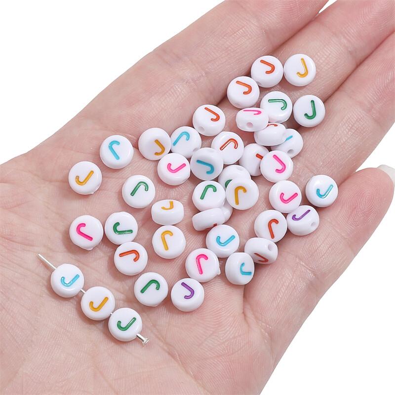 500G Acrylic Colorful A-Z English Letter Beads Flat Round Alphabet Beads For Jewelry Making DIY Couple Friendship Bracelet Necklace