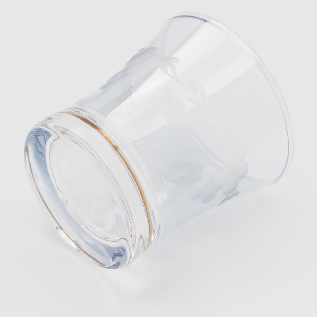 Otsuka Glass "Colorful Poem" Sake Glass, 120ml, Blue, Hana Kiriko, Made In Japan, 09126-15-1BL-1P