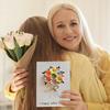 3D Pop Up Happy Mother's Day Card Artificial Flower Greeting Card with Envelope And Insert for Mom Grandma Wife Daughter