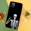 Эстетичный чехол-скелет для телефона iPhone 17 17Air 16 15 14 13 11 12 Pro Max 12 13 Mini 16E Ударопрочный чехол