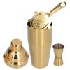 Cocktail Set Fashionable 750ml Stainless Steel Barware Tool Kit with Strainer Measure Cup Shaker