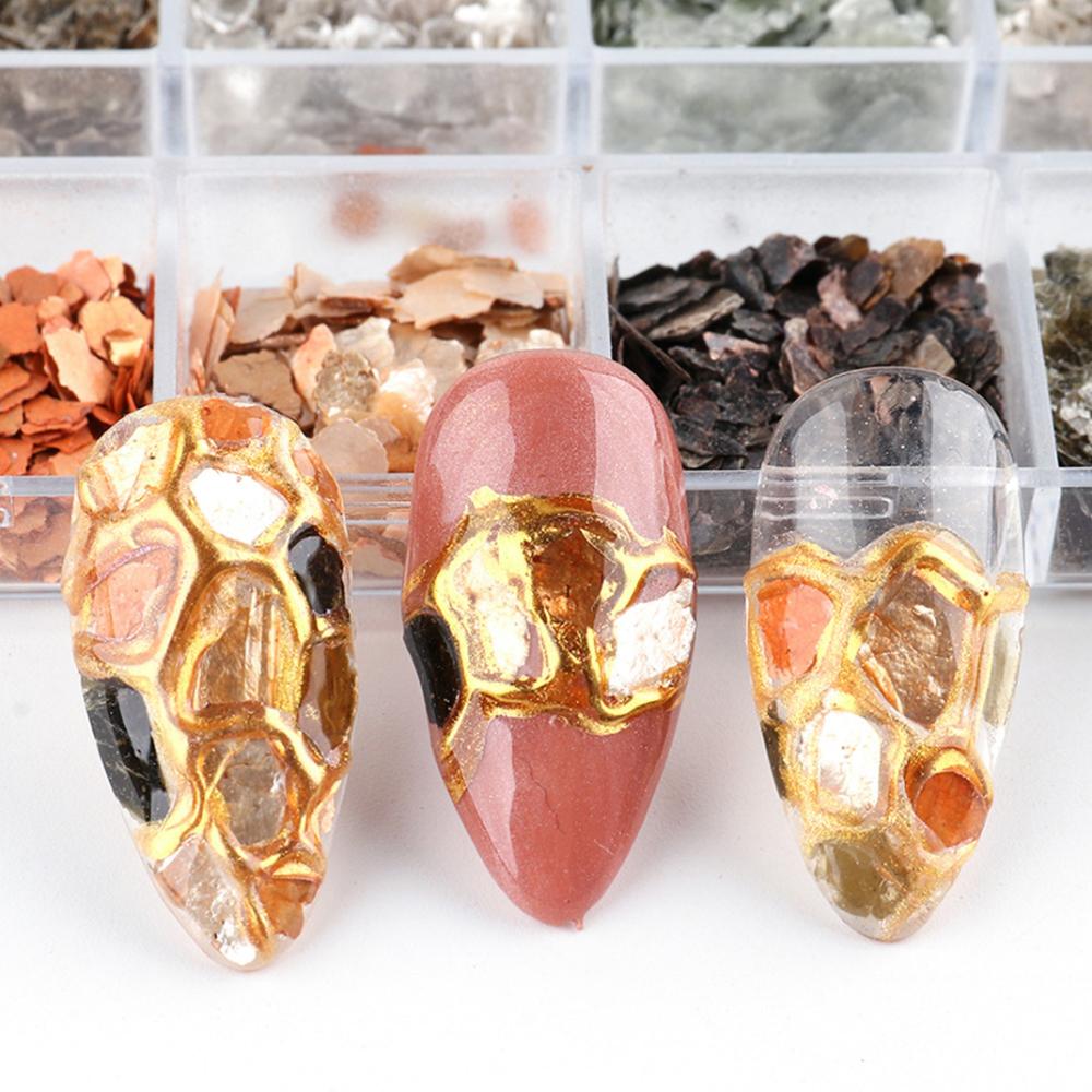 Жемчуг Ракушка Камень Блестки для ногтей Маникюрный аксессуар Наклейки для ногтей 3D Украшения для нейл-арта