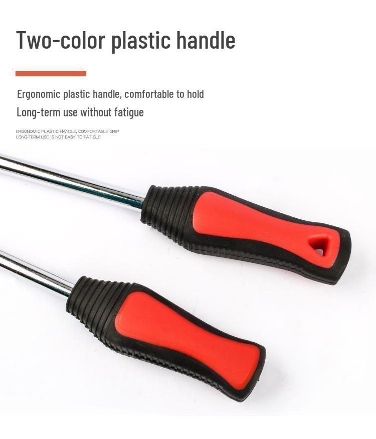 Tire Iron Crowbar: Flat Head Steel Pry Bar for Tubeless Tires & Electric Vehicles