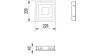 Крышка вентиляционная WIND 22x22 графит